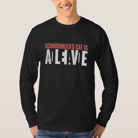 T-shirt Enseignant en physique quantique Schrödingers Chat (Devant)