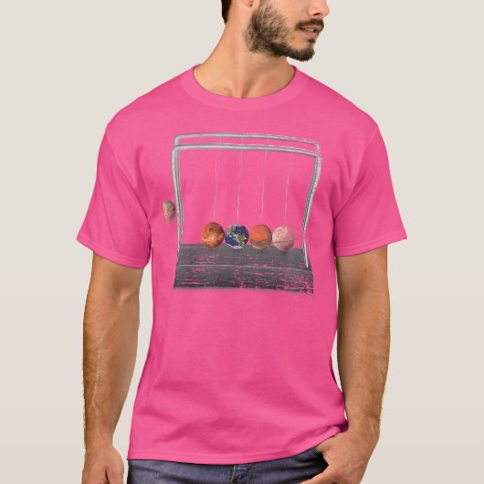 T-shirt Enseignant en physique spatiale Funny Cadeau Planè (Devant)