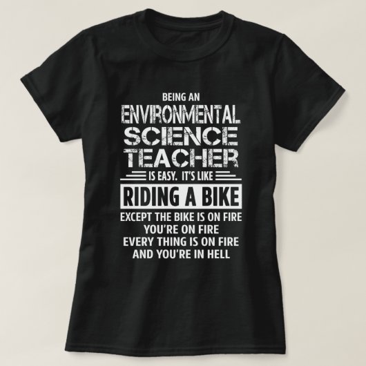 T-shirt Enseignant en sciences de l'environnement (Design devant)
