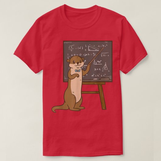 T-shirt Enseignant en sciences Otter (Design devant)