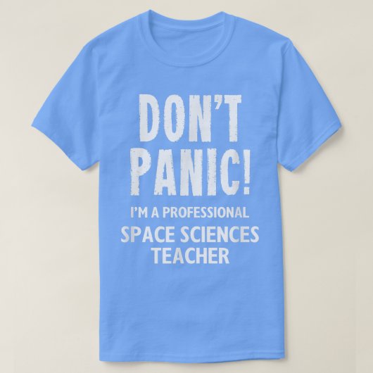 T-shirt Enseignant en sciences spatiales (Design devant)