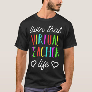 T-shirt Enseignant - Enseignant Virtuel Cadeau De Concepti