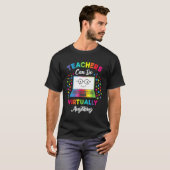 T-shirt Enseignant - Enseignant Virtuel Cadeau Enseignant (Devant entier)