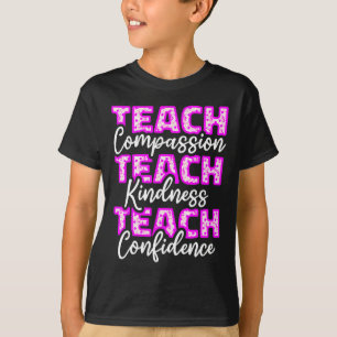T-shirt Enseignant enseigne l'éducation compatissante aux