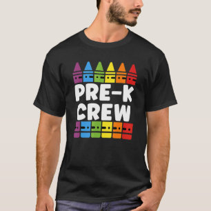 T-shirt Enseignant Équipage Préscolaire Tribe Pré K Retour