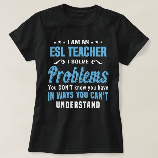 T-shirt Enseignant ESL (Design devant)