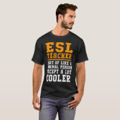 T-shirt Enseignant ESL Définition Enseignant Langue Anglai (Devant entier)