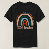 T-shirt Enseignant ESOL Boho Arc-en-ciel Retour À L'Appréc (Design devant)