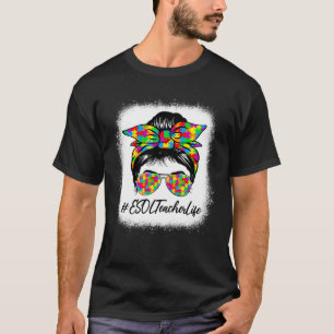 T-shirt Enseignant ESOL Nœud Méche pour la Sensibilisation