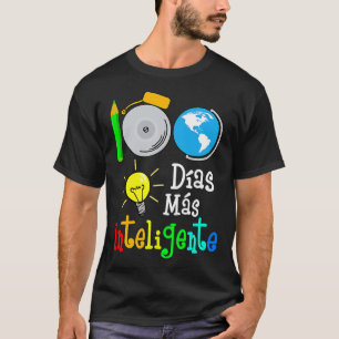 T-shirt Enseignant Espagnol 100 Jours Smarter 100ème Jour