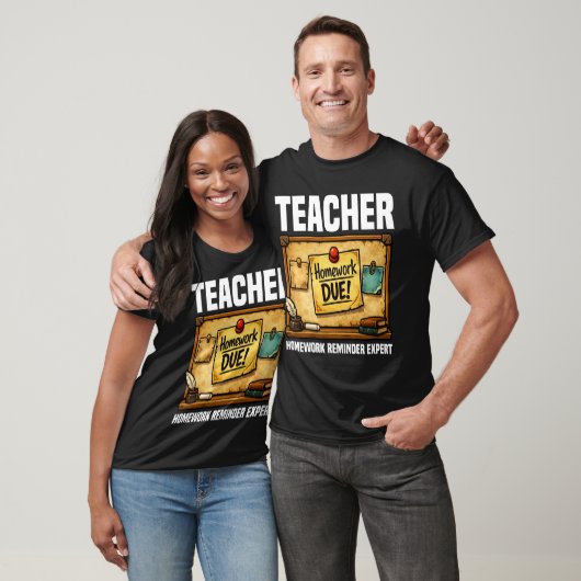 T-SHIRT ENSEIGNANT - EXPERT EN RAPPEL DE DEVOIRS (Unisexe)