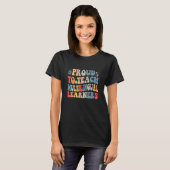 T-shirt Enseignant fier d'enseigner aux apprenants multili (Devant entier)