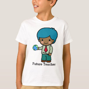 T-shirt Enseignant futur avec le monde