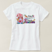 T-shirt Enseignant Gnome de Pâques (Design devant)