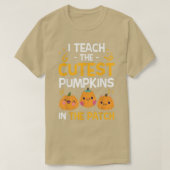 T-shirt Enseignant Halloween Enseignant jardin d'enfants l (Design devant)