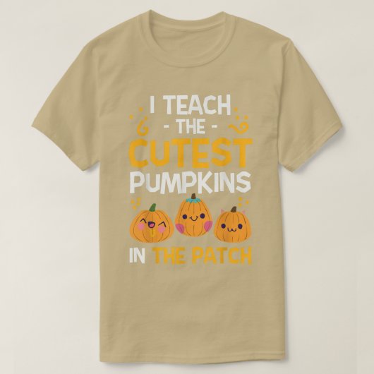 T-shirt Enseignant Halloween Enseignant jardin d'enfants l (Design devant)