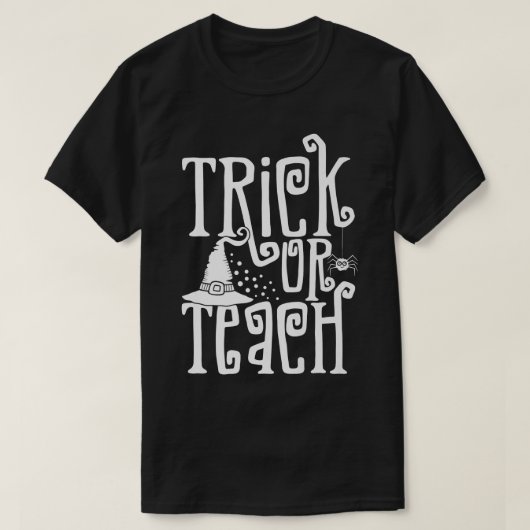 T-shirt Enseignant Halloween Trick Ou Enseigner Spo Spider (Design devant)