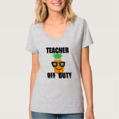 T-shirt Enseignant hors fonction Conception - T-S à col V (Devant)