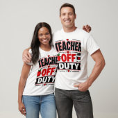 T-shirt Enseignant hors service (Unisexe)
