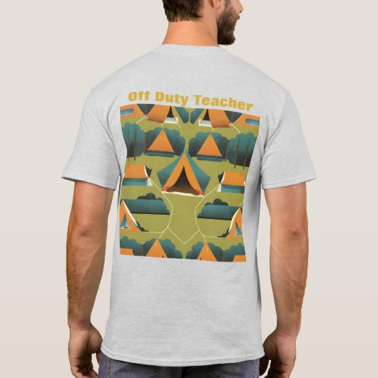 T-shirt enseignant hors service (Dos)