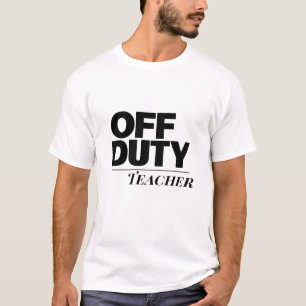 T-shirt Enseignant hors service Typographie minimaliste