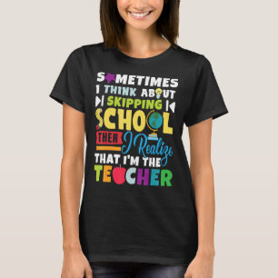 T-shirt Enseignant humoristique