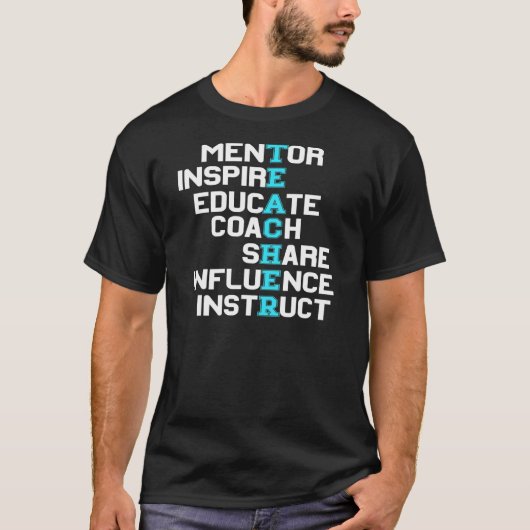 T-shirt Enseignant Inspire Élémentaire Secondaire Coll (Devant)