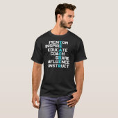 T-shirt Enseignant Inspire Élémentaire Secondaire Coll (Devant entier)