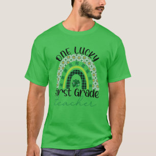T-shirt Enseignant Jour de la Saint Patrick Un Lucky 1ère