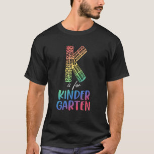 T-shirt Enseignant K Est Pour La Maternelle Enseignant Tie