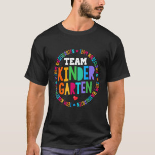 T-shirt Enseignant Kinder Étudiants Retour À L'Équipe D'Éc