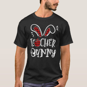 T-shirt Enseignant Lapin Pomme Lapin Oreilles Buffalo Plai