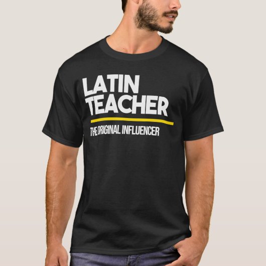 T-shirt Enseignant latin Original Influencer Middle High S (Devant)