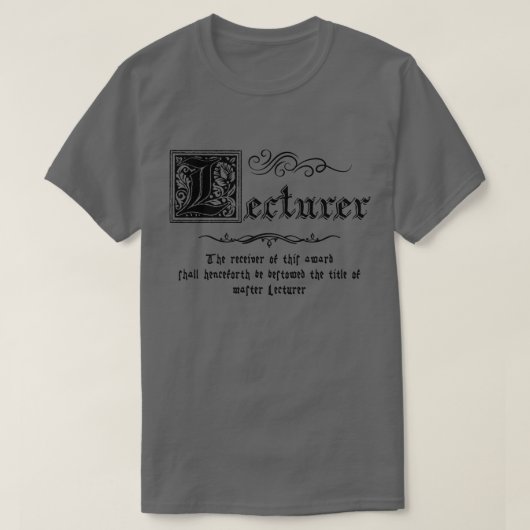 T-shirt Enseignant maître médiéval (Design devant)