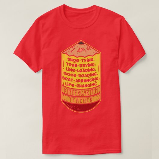 T-shirt Enseignant maternelle Enseignant 3 (Design devant)