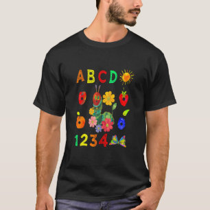 T-shirt Enseignant Maternelle Fleurs Rétro Et Cate Affamé