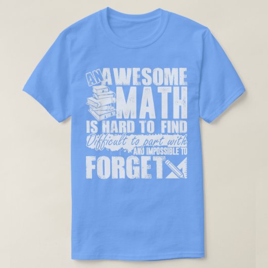 T-shirt Enseignant Math Enseignant Math Awesome Enseignant (Design devant)
