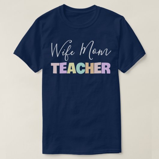 T-shirt Enseignant mère femme 1 (Design devant)