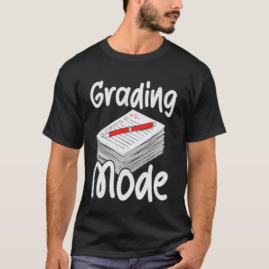 T-shirt Enseignant - Mode de notation (Devant)