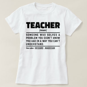 T-shirt Enseignant Noun Définition Instructeur Inspiration
