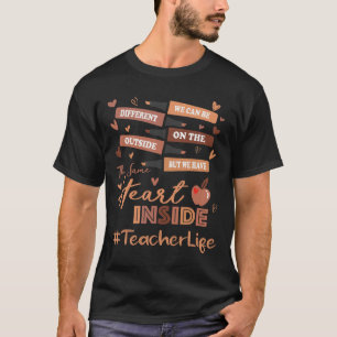 T-shirt Enseignant Nous Pouvons Être Différents Mois De L'