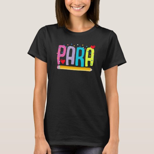 T-shirt Enseignant Paraprofessionnel Enseignant Paraéducat (Devant)