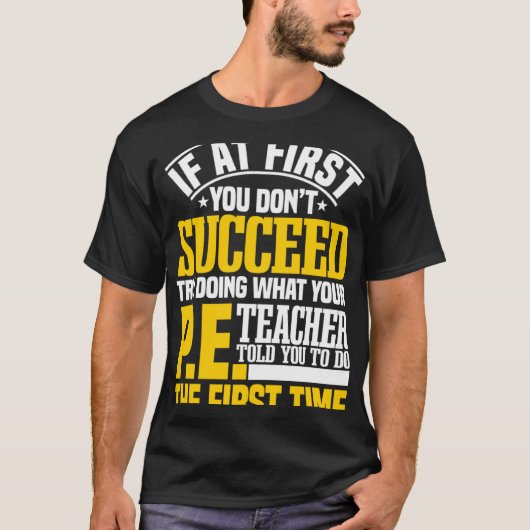 T-shirt Enseignant PE Gym Enseignant Enseignant Enseignant (Devant)