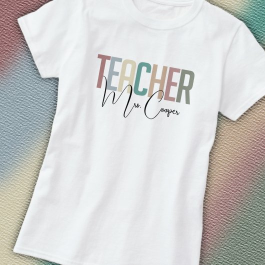 T-shirt Enseignant Personnalisé 