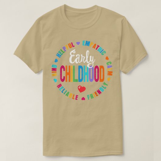 T-shirt Enseignant Petite enfance SQUAD Programme préscola (Design devant)