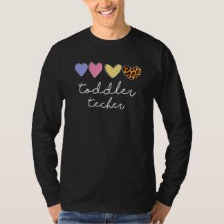 T-shirt Enseignant pour Tout-Petits Léopard Préscolaire Éq