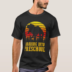 T-shirt Enseignant Pré K Retour À L'École Préscolaire Dino