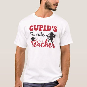 T-shirt Enseignant préféré de Cupid, enseignant de la Sain