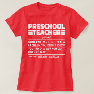 T-shirt Enseignant préscolaire Noun Éducateur Appréciation