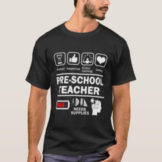 T-shirt Enseignant Préscolaire Pour Les Éducateurs De L'Éc
